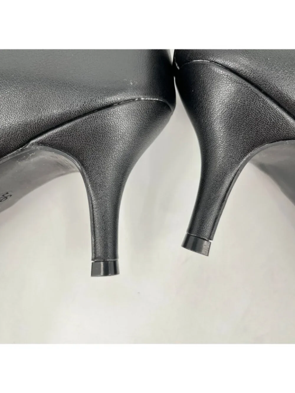 Giani Bernini Crueella Knee High Boots Black Size 9.5 M Faux Leather Kitten Heel
